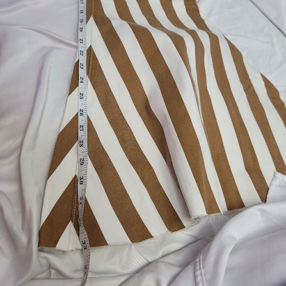 NEW ARULA brown and ivory striped Alden super flare high waist hippie‎ jeans 16 - Picture 14 of 16